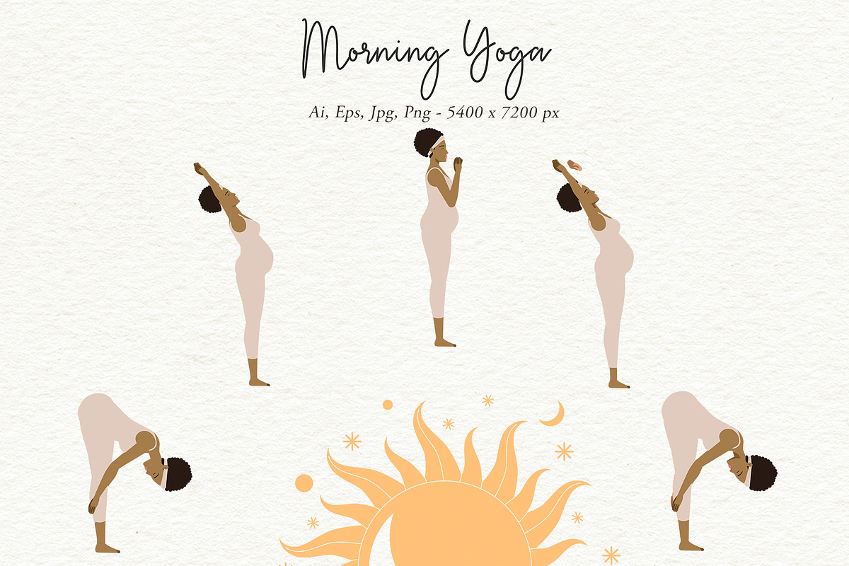 Yoga Women Illustrations Big Pack, a Person Illustration by Motion-Box (Photo 21 of 27)