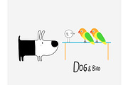Dog & Bird Collection 3, an Animal Illustration by Irene Loal (Thumbnail 3 of 11)