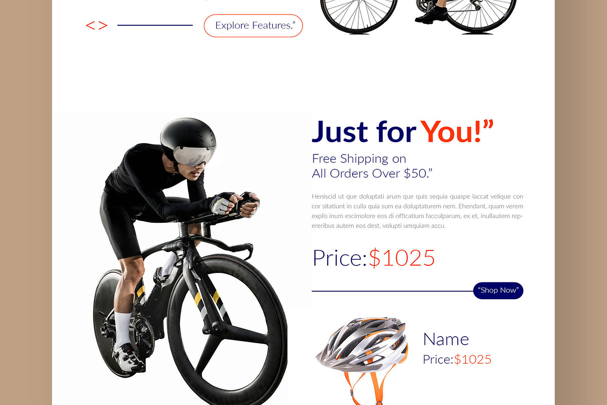 Ecommerce Landing Page Layout, a Landing Page Template by CreativeShaper (Photo 3 of 6)