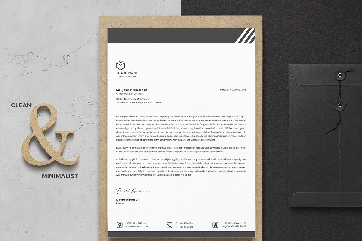 Letterhead, a Stationery Template by TelaTemplates (Photo 1 of 8)