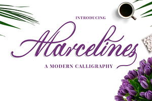 Marcellines a Calligraphy font