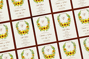 Sunflowers Wedding Invitation, an Invitation Template by iDoodle Studio (Thumbnail 4 of 4)