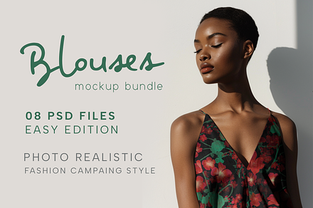 Blouses mockup bundle - 08 PSD FILES, an Apparel Mockup by Apparel Mockups