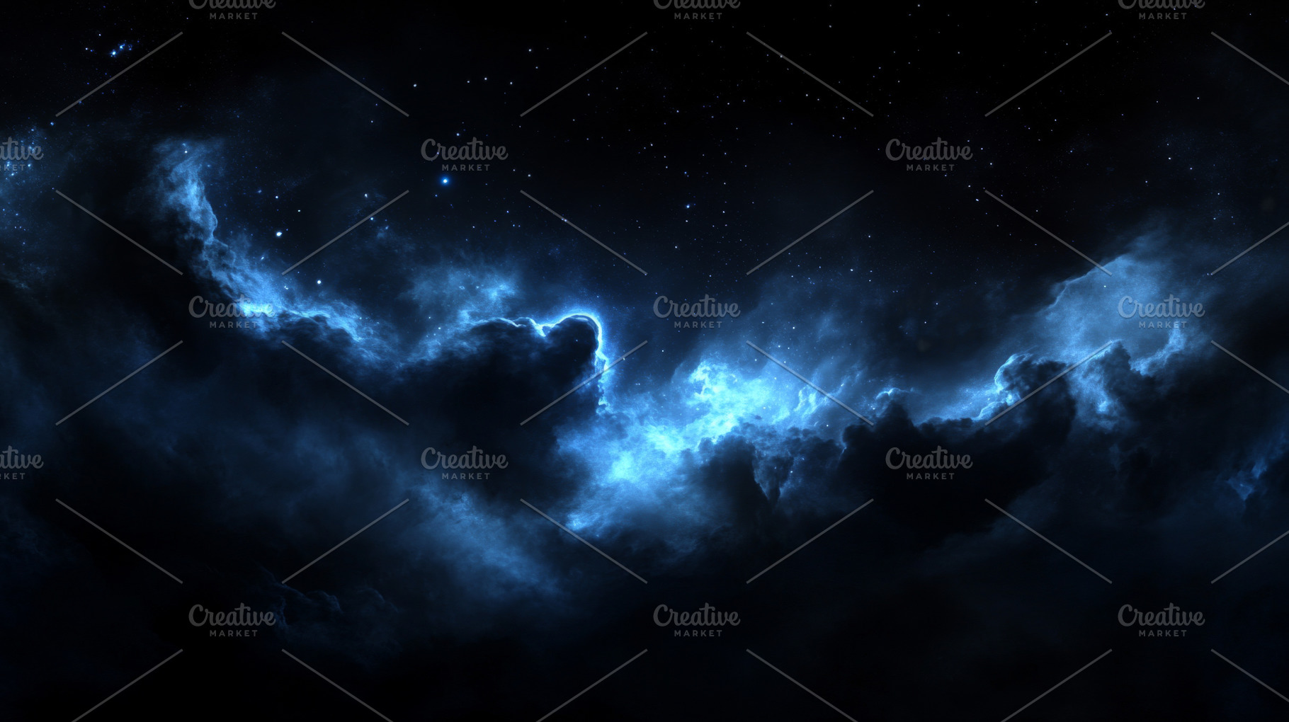 Cosmic night sky filled with swirlin, a Photo by Dvoevnore photos