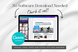 Canva Newsletter Template Financial