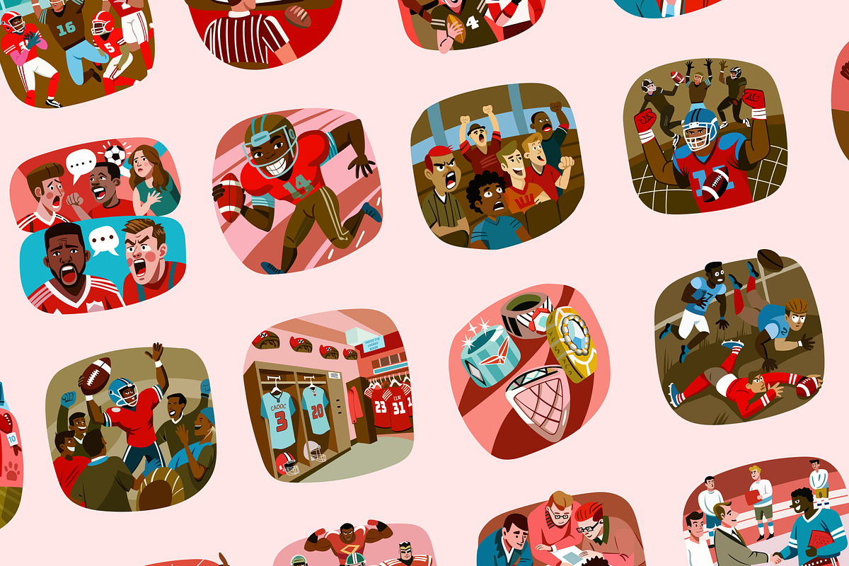 Sports Illustrated NFL Vectors, a Sport Illustration by Creative Stall (Photo 4 of 9)