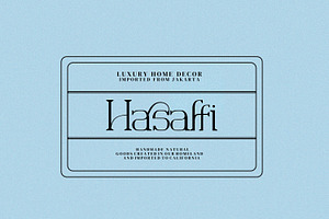 Hassafi Serif Style Font