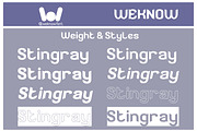 Stingray Font, a Font by weknow (Thumbnail 7 of 8)