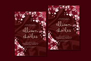 Royal Maroon Wedding Invitation, an Invitation Template by Weddinginvitation by Fati (Thumbnail 2 of 2)