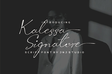 Kalessa Signature, a Script Font by JNJ Studio
