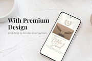 Beige Wedding Website Invitation, a Landing Page Template by Everyday Perfection (Thumbnail 2 of 13)