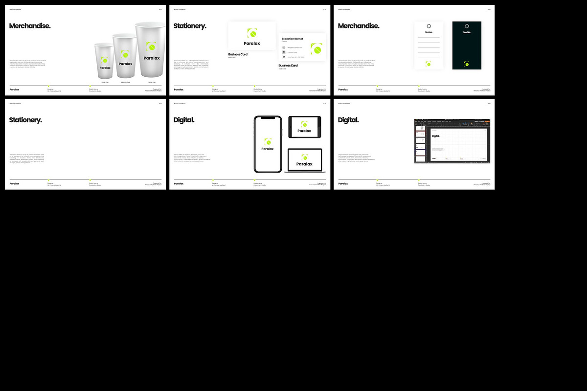 Paralax - Brand Guideline KEY, a Presentation Template by Creatorism (Photo 8 of 14)