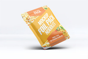 Instant Food Foil Bag Mock-Up