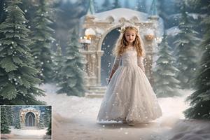 Christmas Forest Backdrops