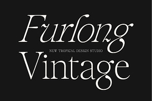 Furlong Vintage Serif Font, a Serif Font by Tropical Type