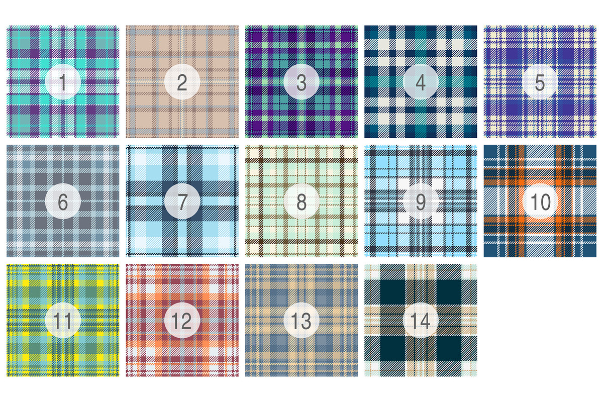 #274 Winter Plaid Patterns, a Pattern Graphic by Plaid4You (Photo 2 of 5)