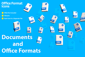 Icons Documents and Office Formats, an Icon by Casa Mandarina