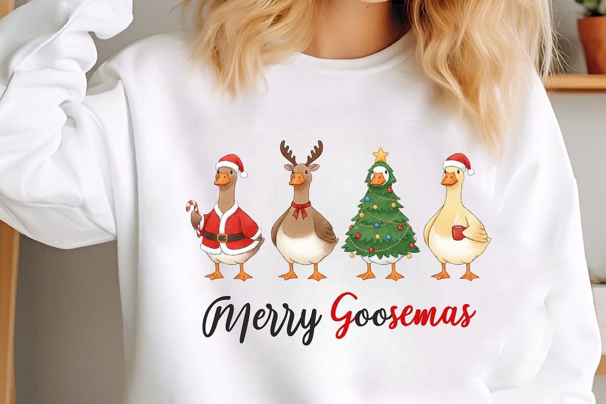 Funny Christmas Png Silly Goose PNG, an Illustration by SinaCreation (Photo 7 of 7)