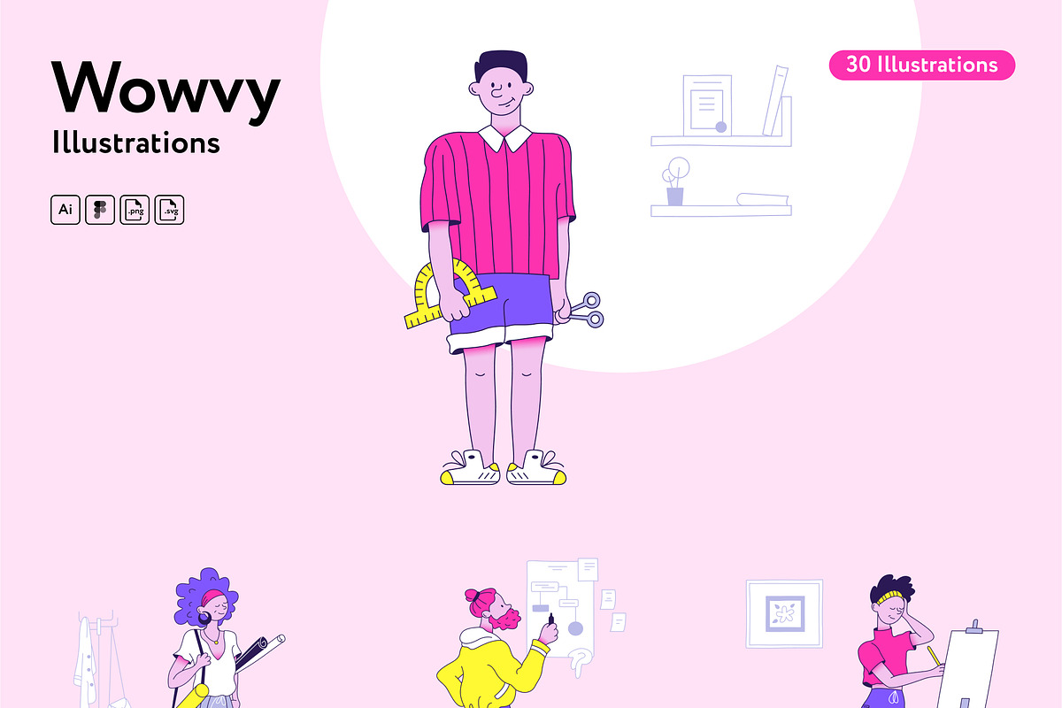 Wowvy Creative Illustrations, a Work Illustration by Welovegraphics (Photo 7 of 8)