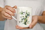 Watercolor Bamboo Trees, a Decorative Illustration by Vasmila (Thumbnail 6 of 8)