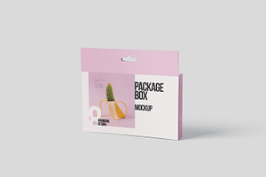 Package Box Mockup - Wide Rectangle