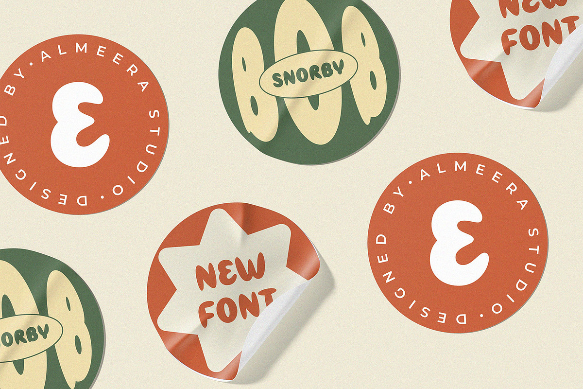 Snorby – Playful Display Font, a Sans Serif Font by Almeera Std (Photo 5 of 10)