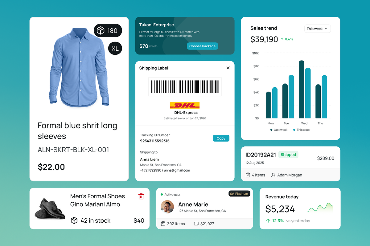 Tukoni - SAAS Store Management Mobil, an UI Kit Template by Agensip Design Agency (Photo 8 of 10)