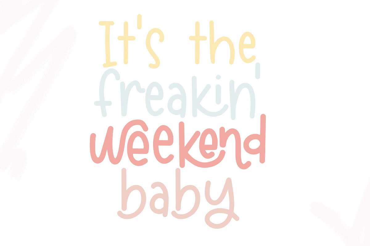 Hello Saturday, a Font by Dansie Design (Photo 3 of 6)