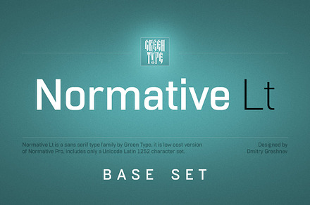 Normative Lt – 4 fonts