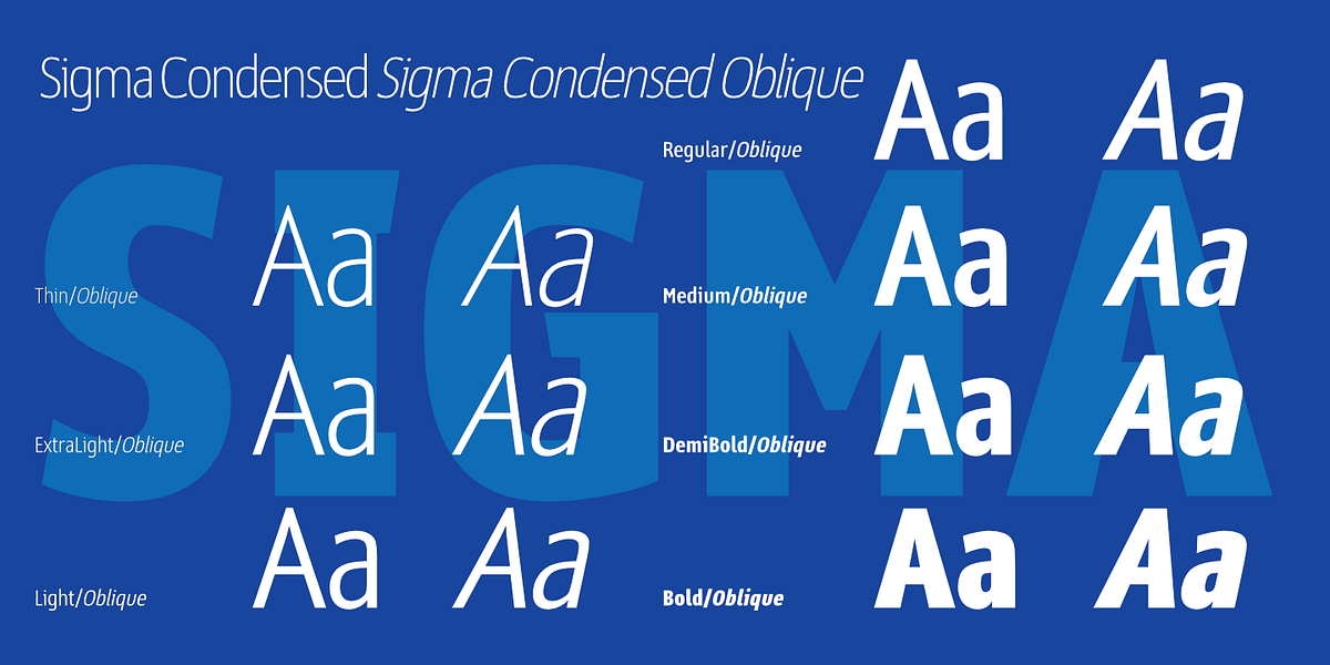 Sigma Condensed, a Sans Serif Font by Wiescher-Design (Photo 7 of 11)