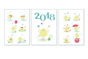 Year Of The Rooster Calendar Pack