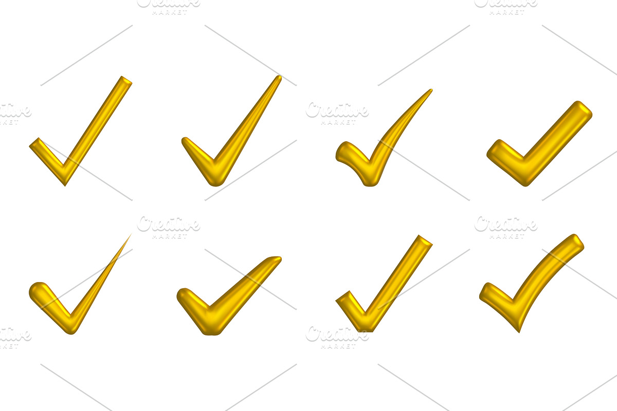 Gold check marks are arranged in a, a Texture Illustration by Woters little shop