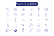 Summer Beach Day Icons, an Icon by Caroline Mackay (Thumbnail 4 of 8)