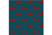 Regal Red Dragon Seamless Pattern, a Pattern Graphic by Sharon Schwalbe (Thumbnail 6 of 7)