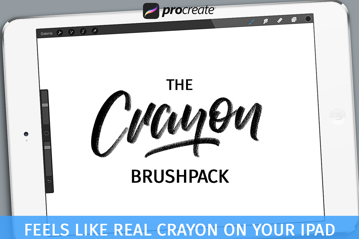 Crayon Brushpack for Procreate App, a Brush Add-On by Studio FabianFischer (Photo 1 of 7)