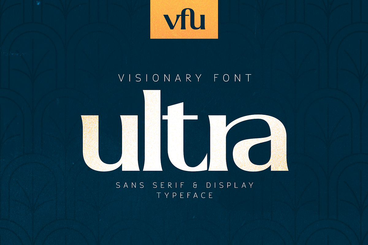 VFU - Visionary Font Ultra typeface, a Sans Serif Font by VP Fonts (Photo 1 of 16)