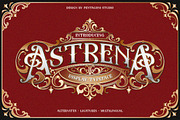 Astrena | Display Typeface, a Blackletter Font by Pentagonistudio (Thumbnail 1 of 15)