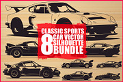 Sports Car Silhouette, an Illustration by balal (Thumbnail 1 of 9)