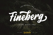 Fineberg | Script Font, a Script Font by Semauku (Thumbnail 1 of 8)