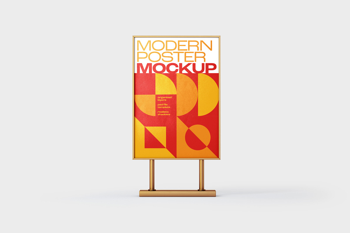 Modern Poster Mockup Set, a Print Template by Deeplab (Photo 7 of 25)