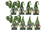 St Patrick gnomes clipart png, an Illustration by KupalinaArt (Thumbnail 3 of 5)