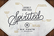 Spirited • 6 Fonts + Swashes, a Handwritten Font by Sam Parrett (Thumbnail 7 of 7)