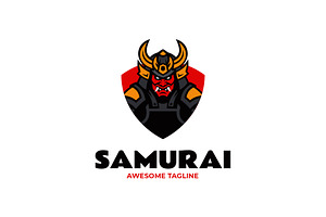 Samurai Warrior Mascot Logo Design, a Branding & Logo Template by Artnivora.Std