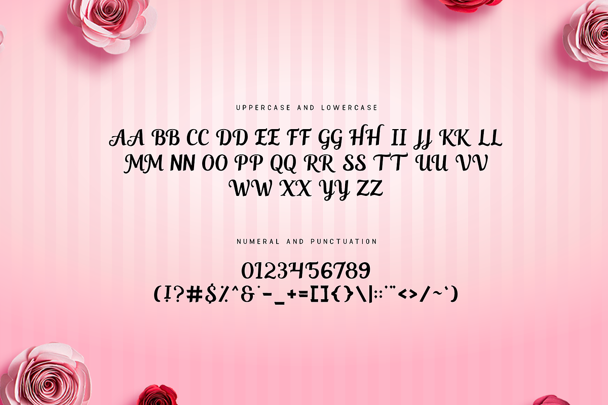 Valentine Rose-Modern Valentine Font, a Serif Font by overlaytemplates (Photo 4 of 5)