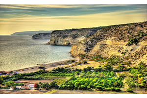Landscape of cyprus near kourion autumn scene stock photo containing kourion, a Nature Photo by Leonid Andronov