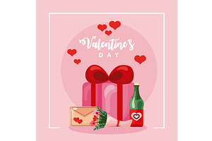 valentines day card, an Illustration by studiogstock