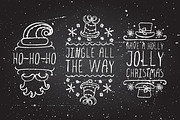 Handdrawn christmas badges, a Decorative Illustration by AV Design (Thumbnail 3 of 4)