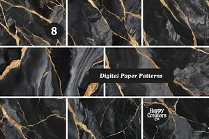 Black Marble Texture Patterns 1