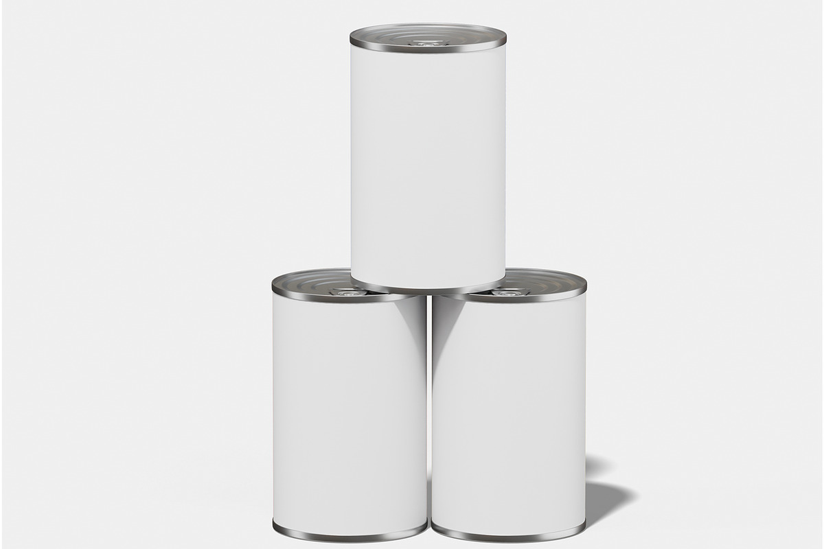 Food Can Mockup, a Packaging Mockup by Unerispace (Photo 5 of 5)