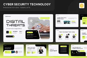 Cyber Security Google Slides, a Presentation Template by Annora Studio